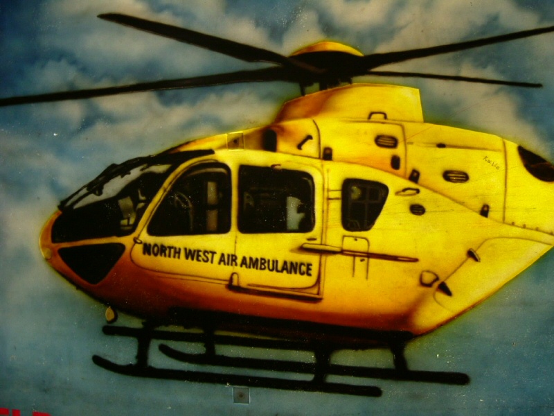 Photo - Detail of the Air Ambulance body - Air Ambulance 2006 - Blackpool Illuminations Gallery - © Sarah Myerscough