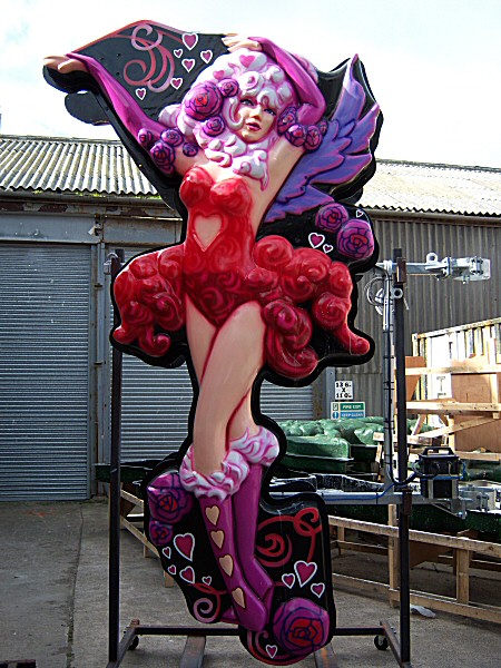 Photo - Cupide in the yard at the Blackpool Illuminations Depot - Decodance 2007 - Blackpool Illuminations Gallery - © Sarah Myerscough