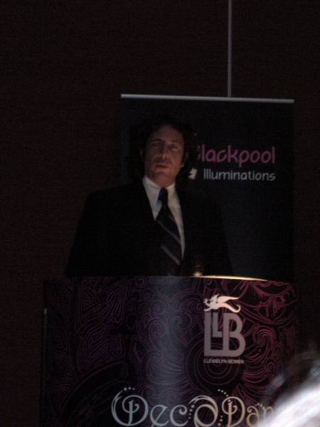 Photo - Laurence Llewelyn-Bowen at the Decodance press launch at the De Vere - Erection and Switch-On - Making of a Blackpool Illumination - © Sarah Myerscough
