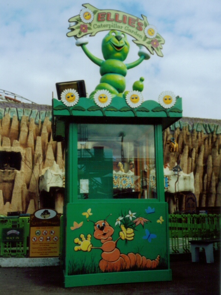 Photo - The completed kiosk - Kiosk (Ellie's Caterpillar Garden Ride) - Blackpool Pleasure Beach Gallery - © Sarah Myerscough
