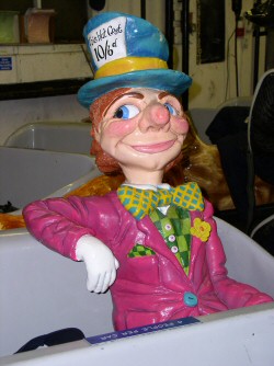 Photo - Mad Hatter figure on the Alice in Wonderland ride at Blackpool Pleasure Beach