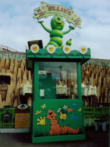 Photo - The completed kiosk - Kiosk (Ellie's Caterpillar Garden Ride) - blackpool pleasure beach gallery - © Sarah Myerscough