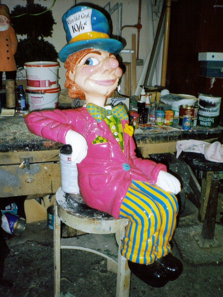 Photo - Paintwork finished - Mad Hatter (Alice in Wonderland Ride) - blackpool pleasure beach gallery - © Sarah Myerscough